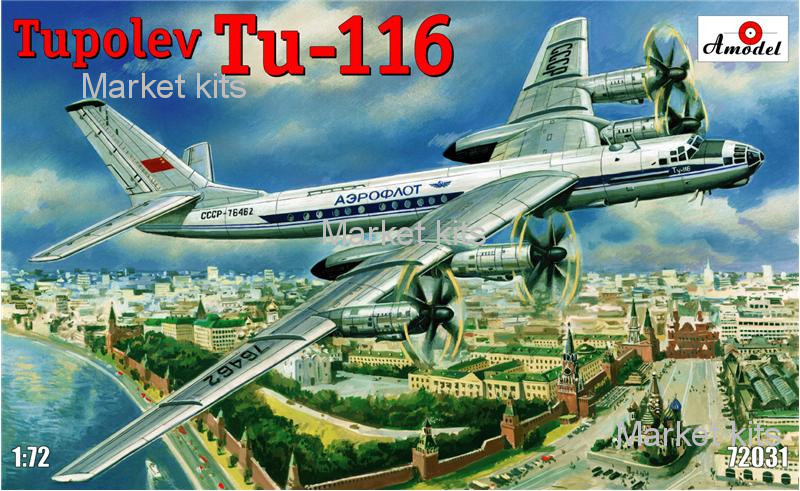 

Пассажирский самолет Туполев Ту-116 1:72 AMODEL (AMO72031)