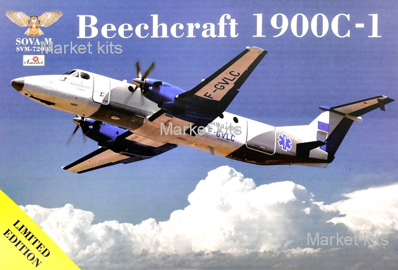 

Санитарный авиалайнер Beechcraft 1900С-1 1:72 Sova Model (SVM72005)