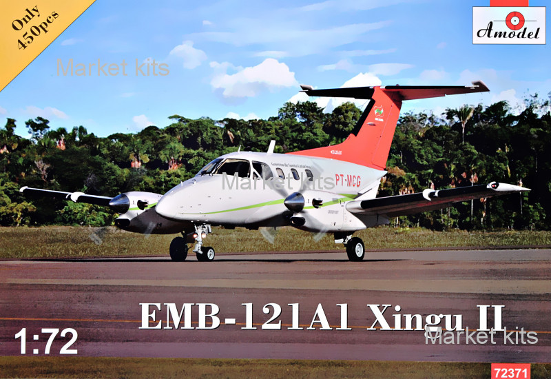 

Самолет Embraer EMB-121A1 Xingu II 1:72 AMODEL (AMO72371)