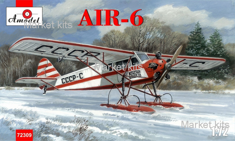

Самолет AIR-6 на лыжах 1:72 AMODEL (AMO72309)