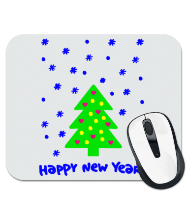 

Коврик для мыши Happy New Year