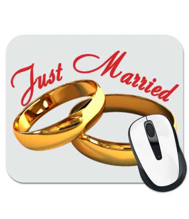 

Коврик для мыши Just Married 1