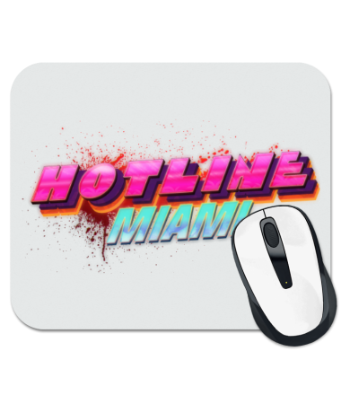 

Коврик для мыши Hotline Miami logo