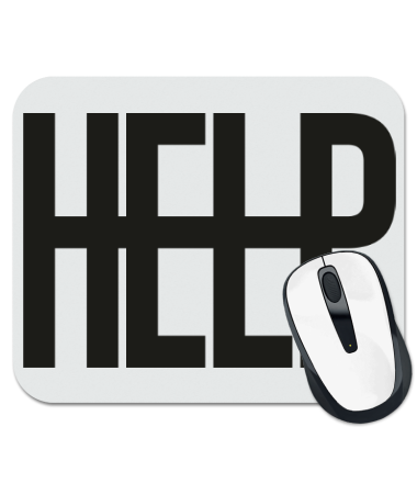 

Коврик для мыши Help Me