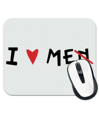 

Коврик для мыши I love me 1