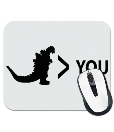 

Коврик для мыши Godzilla is Greater Than You