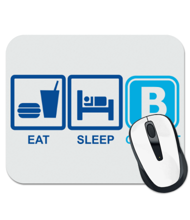 

Коврик для мыши Eat, sleep, vk