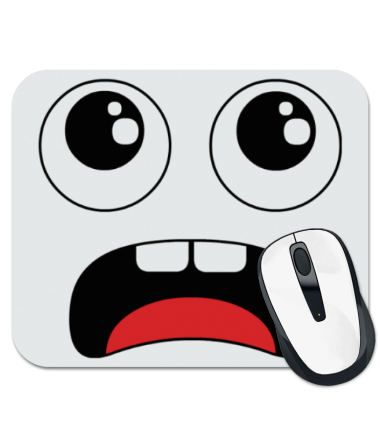 

Коврик для мыши Terrified Face