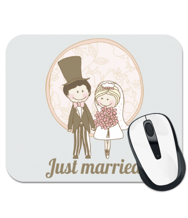 

Коврик для мыши Just married (Молодожены)