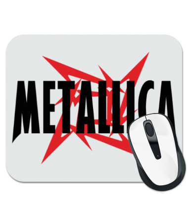 

Коврик для мыши Логотип группы Metallica