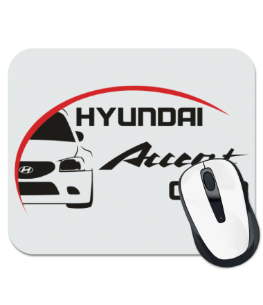 

Коврик для мыши Hyundai Accent Club logo