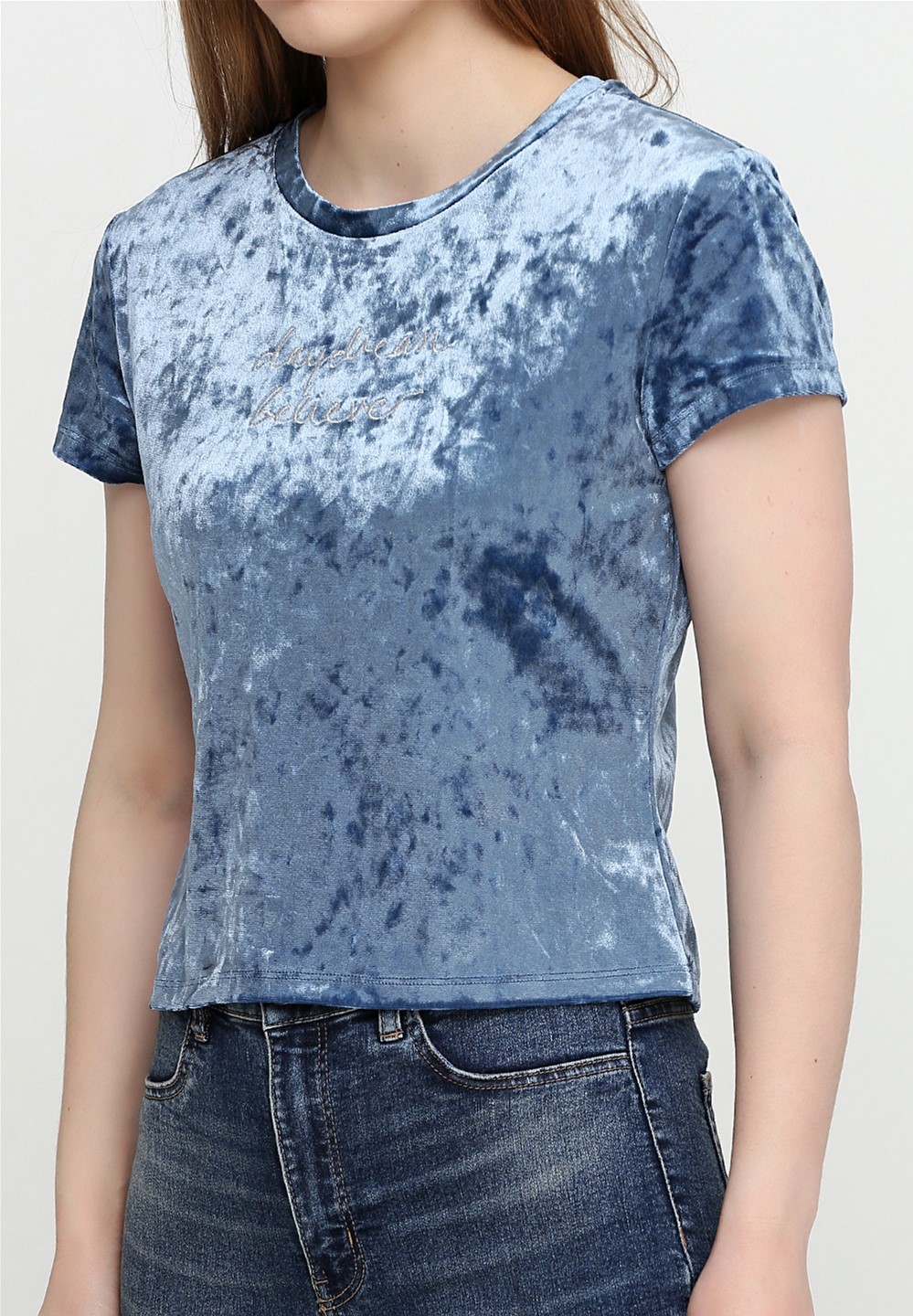 

Футболка H&M 3hm01120017 S Голубая