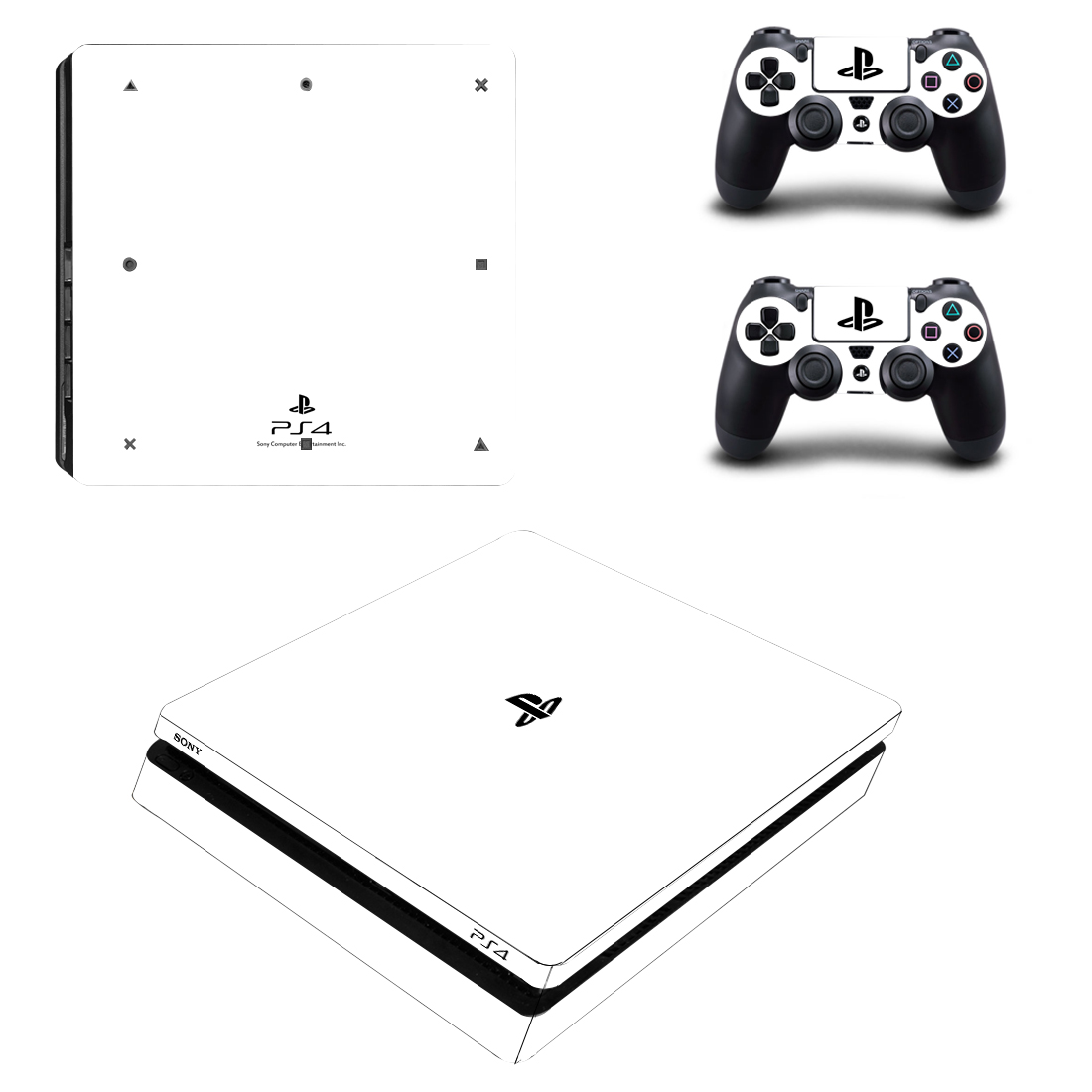 

Виниловые наклейки на PS4 SLIM и Dualshock PS4 Logo Sony PlayStation 4 Slim Custom Skin Playsole Vinyls (PV2019)