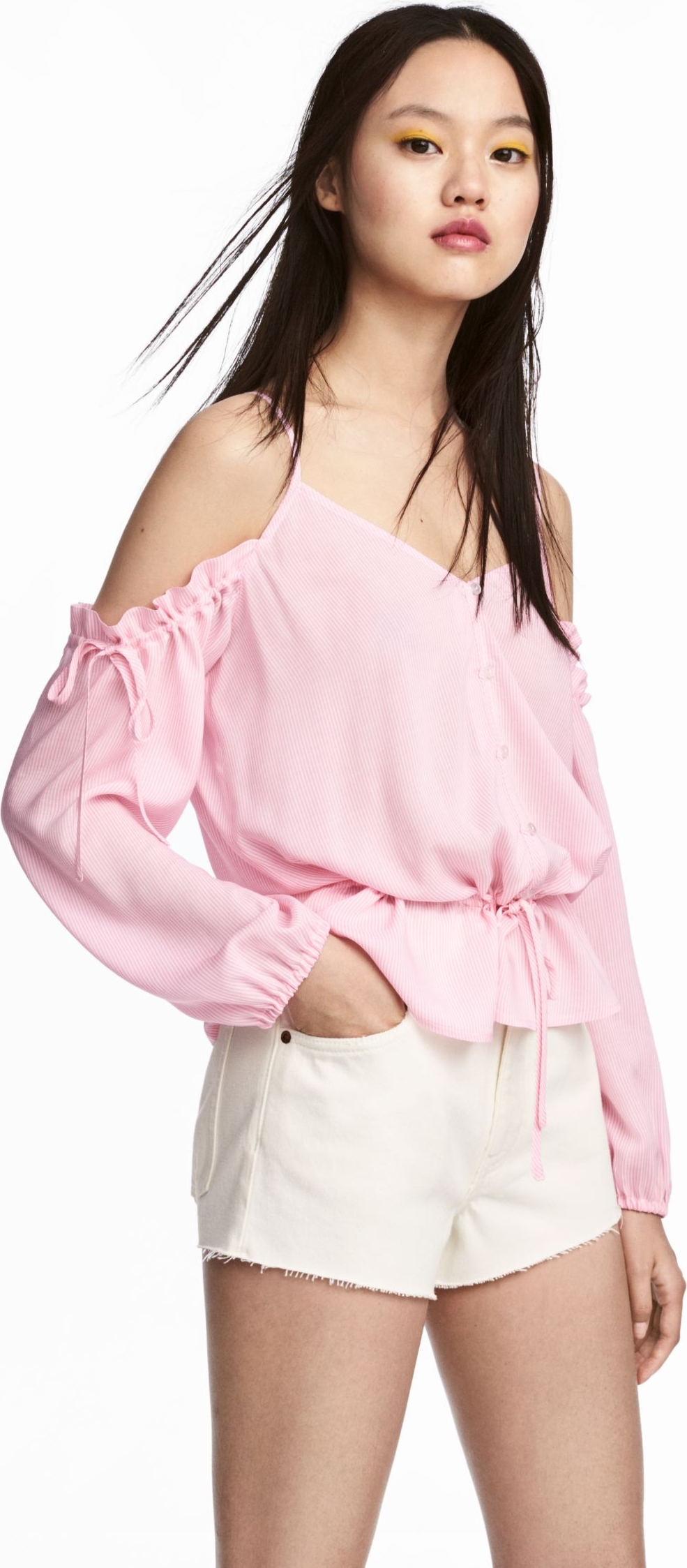 

Блузка H&M 3hm06110158  Светло-розовая, Блузка H&M 3hm06110158 40 Светло-розовая
