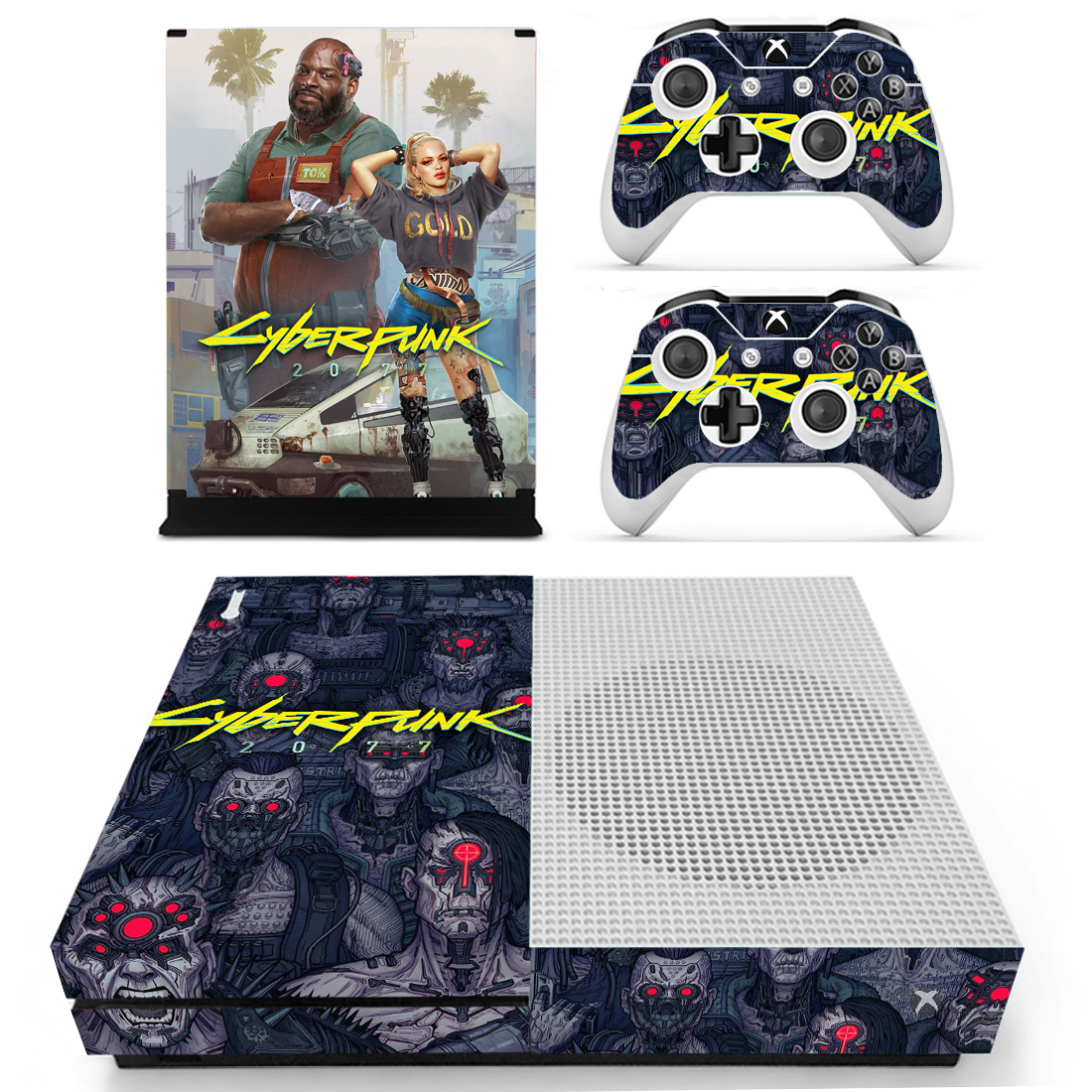 

Виниловые наклейки на Xbox One S и Gamepad Cyberpunk 2077 Custom Skin Playsole Vinyls (PV5004)