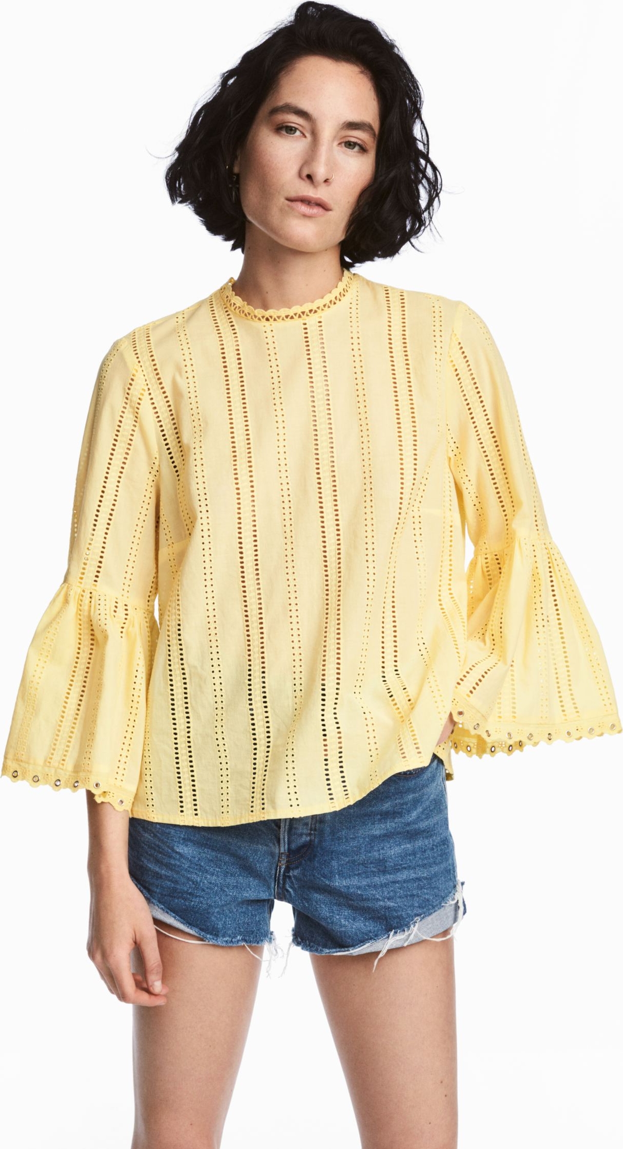 

Блузка H&M 3hm06110084  Желтая, Блузка H&M 3hm06110084 38 Желтая