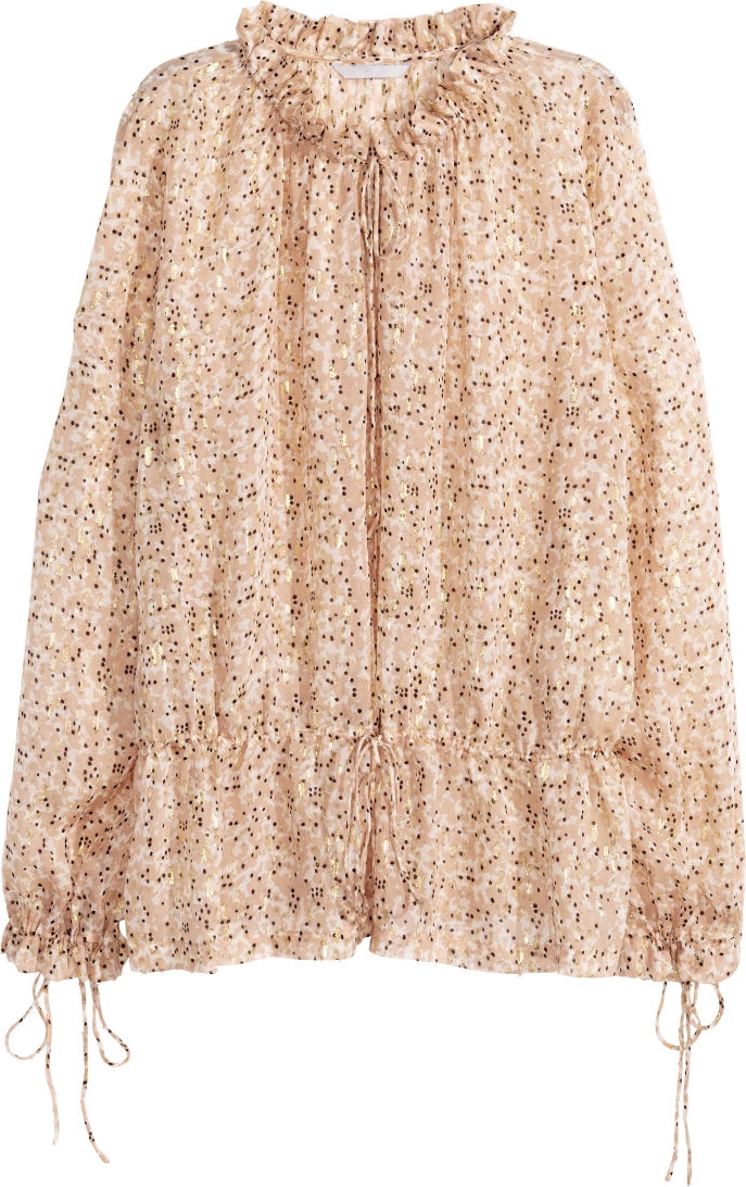 

Блузка H&M 3hm06110088 42 Светло-бежевая