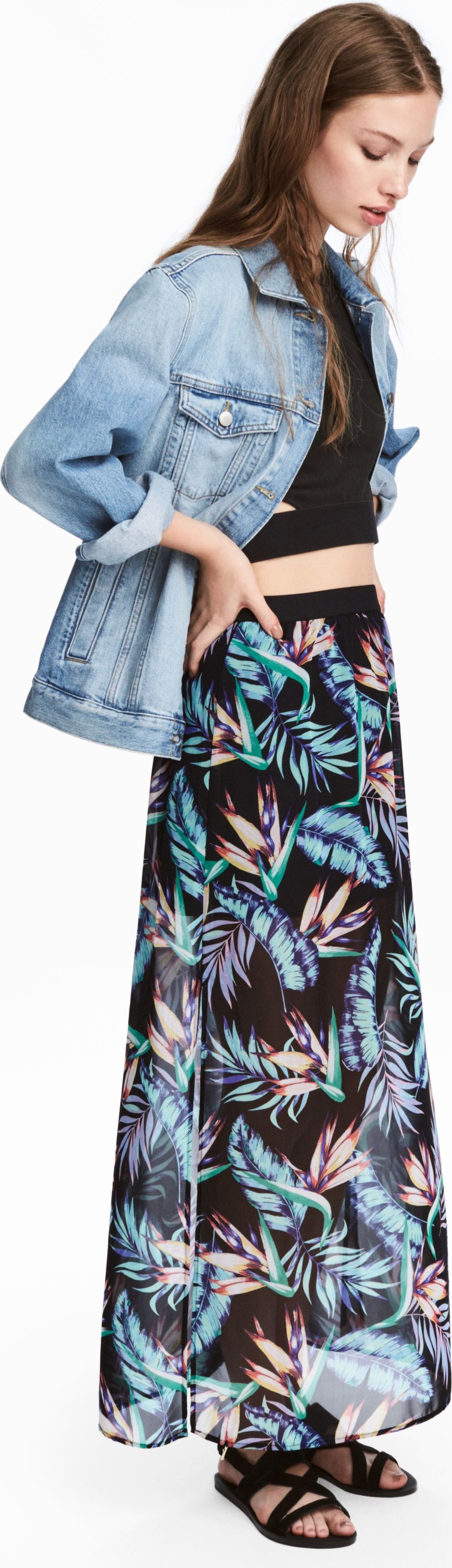 

Юбка H&M 3hm08110172 32 Черная