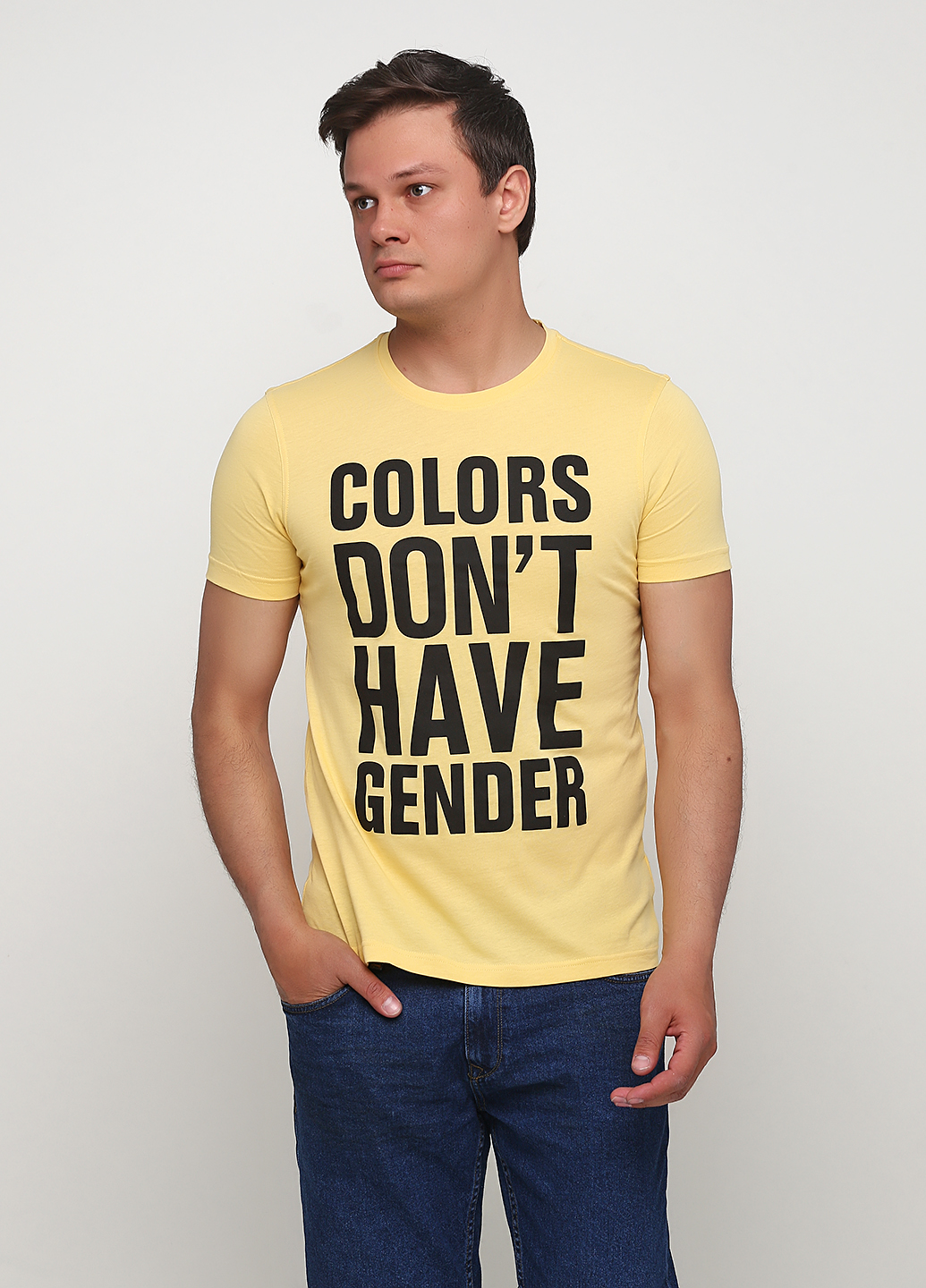 

Футболка United Colors of Benetton L желтый-черный 3096J12F7_colors.желт.