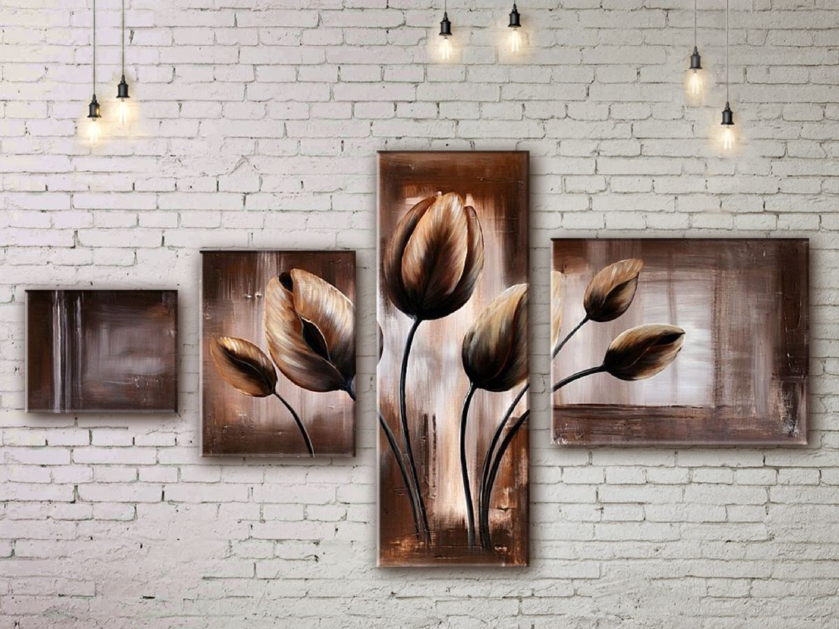 

Модульная картина акрилом цветы ArtStar MHM17_4_342 размер 90 х 150 см