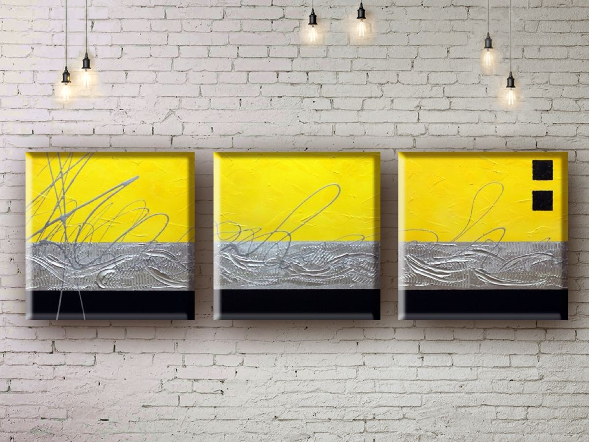 

Модульная картина акрилом абстракция ArtStar MHM17_3_063 размер 45 х 135 см