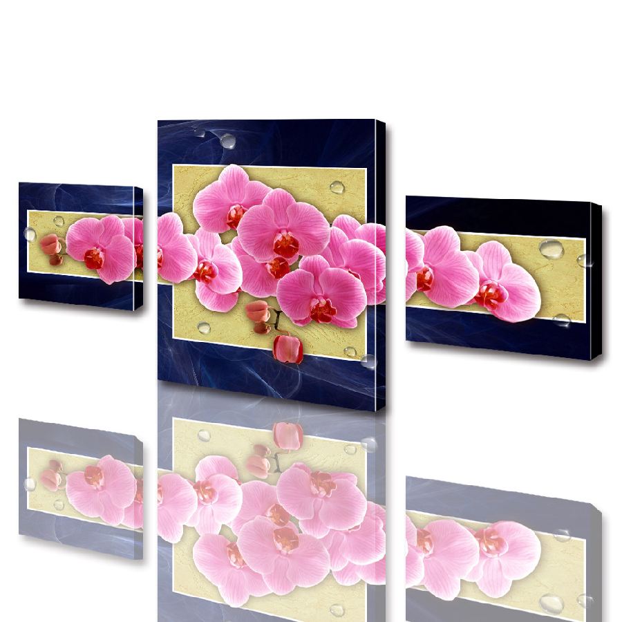 

Модульная картина ArtStar цветы Розовая Орхидея ADFL0003 размер 70 х 105 см