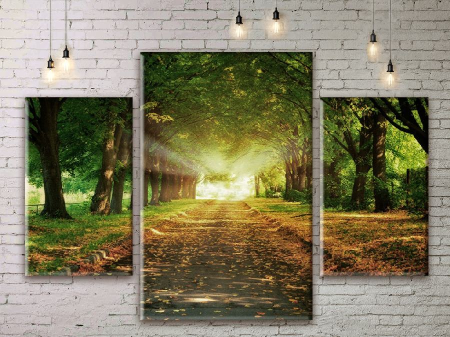 

Модульная картина Рассвет в лесу ADNA0034 размер 70 х 105 см