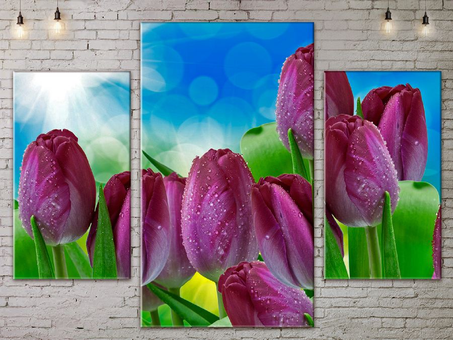 

Модульная картина ArtStar цветы Тюльпаны ADFL0089 размер 70 х 105 см