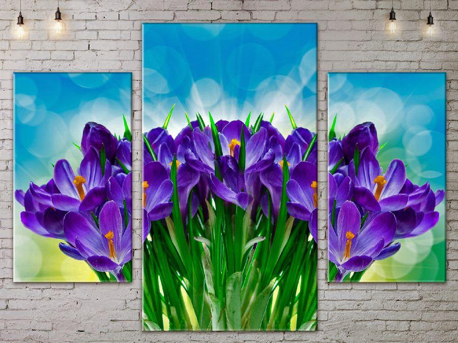 

Модульная картина ArtStar цветы Крокусы ADFL0093 размер 70 х 105 см