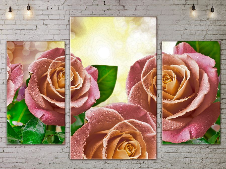 

Модульная картина ArtStar цветы Розы ADFL0099 размер 70 х 105 см