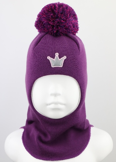 

Зимняя шапка-шлем Ruddy для девочки 2210-11-21 модель Зефир р. 4 (от 56 см)