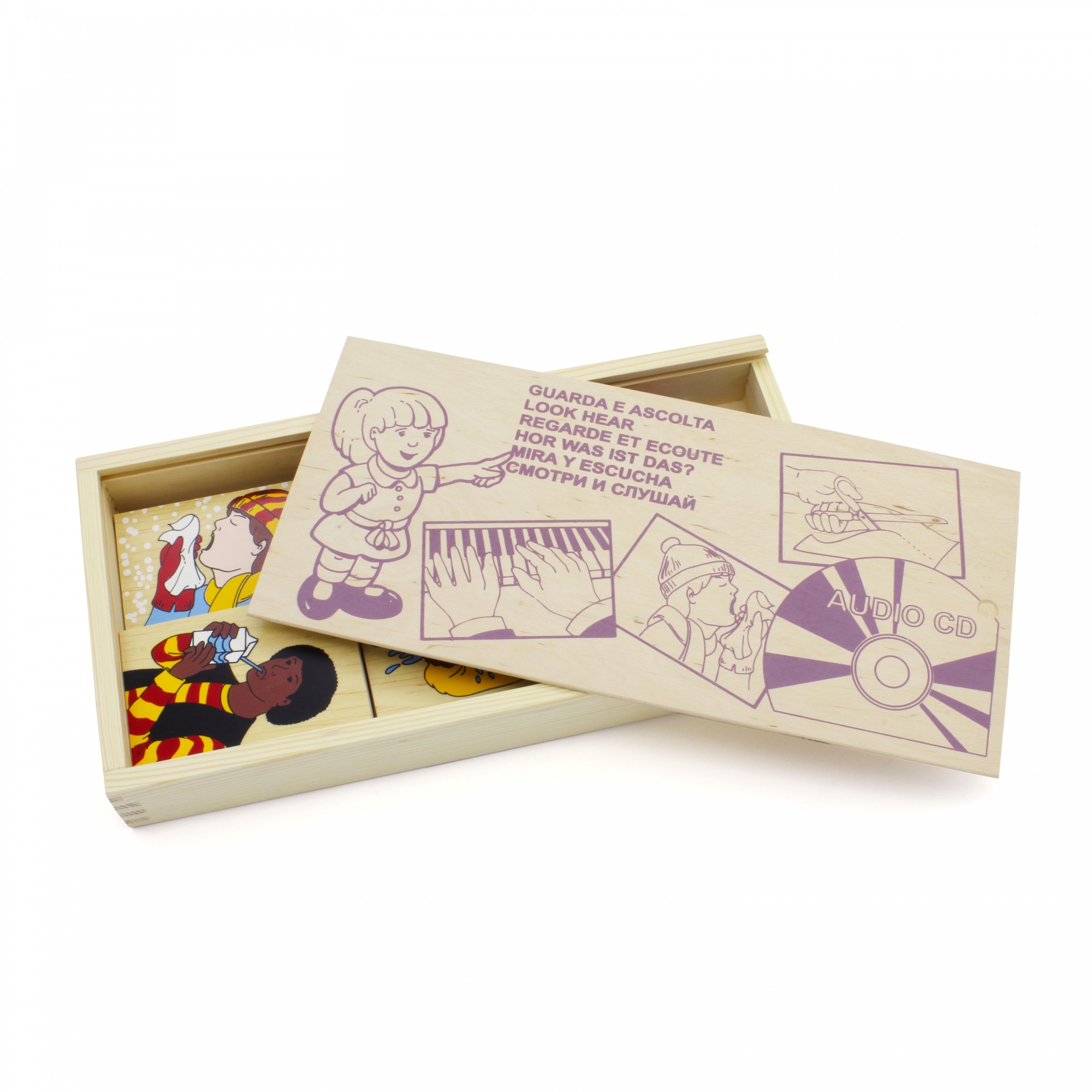 

Звуковое лото "Смотри, слушай" 1602 Lam Toys 24 детали + QR код