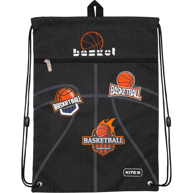 

Сумка для обуви с карманом Kite 601 Basketball K19-601M-14 Черный