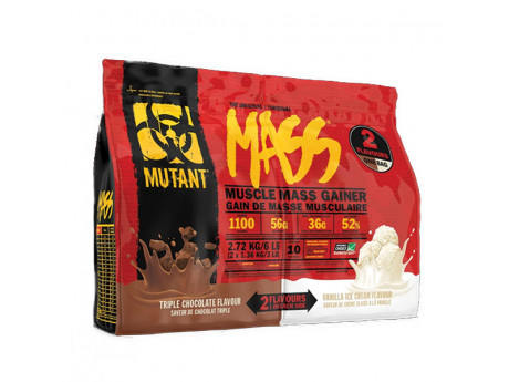 

Гейнеры Mutant Mass Dual Chamber 2.27кг Вкус Тройной шоколад-ванильный