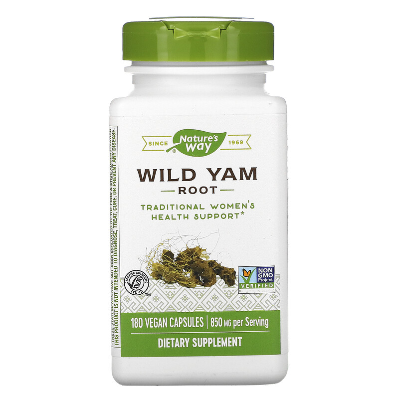 

Natures Way Wild Yam Root 180 капсул (4384304181)