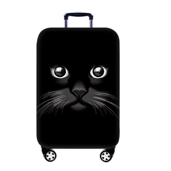 

Чехол на чемодан защитный Черная кошка L CooLost черный