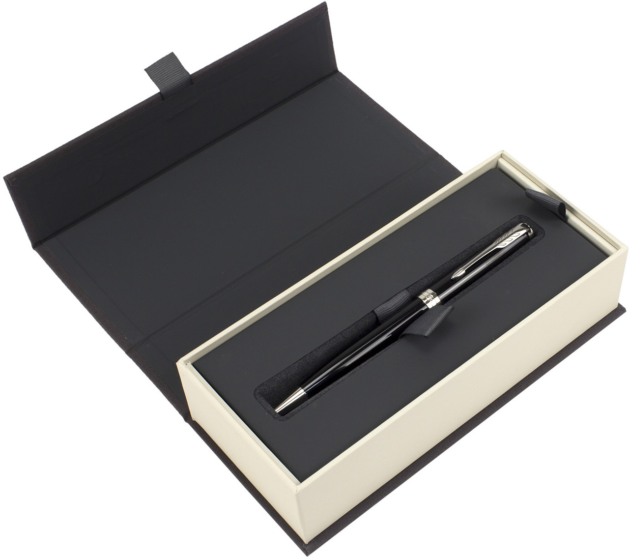

Ручка кульк. "Parker Sonnet" 17 Black Lacquer №86132 хром