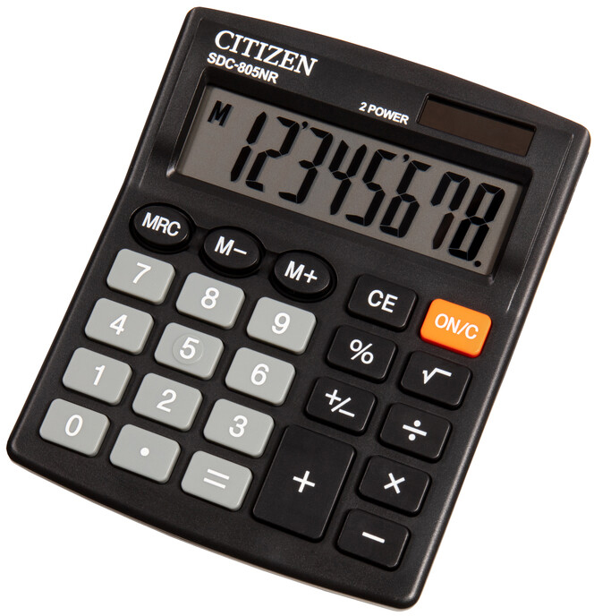 

Калькулятор электронный Citizen SDC-805NR 8-разрядный (SDC-805NR)