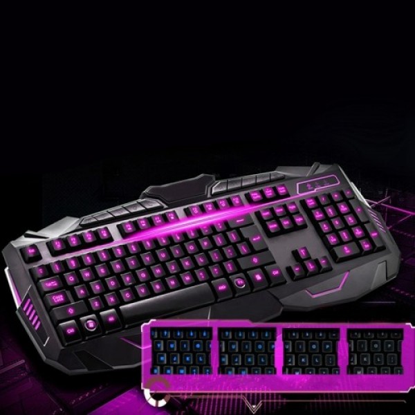 

Игровая клавиатура с LED подсветкой + мышка UKC - V100 проводная