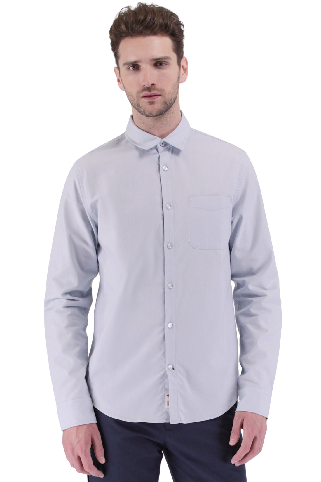 

рубашка BAON B676011 XXL CLOUDY BLUE 4690291375275