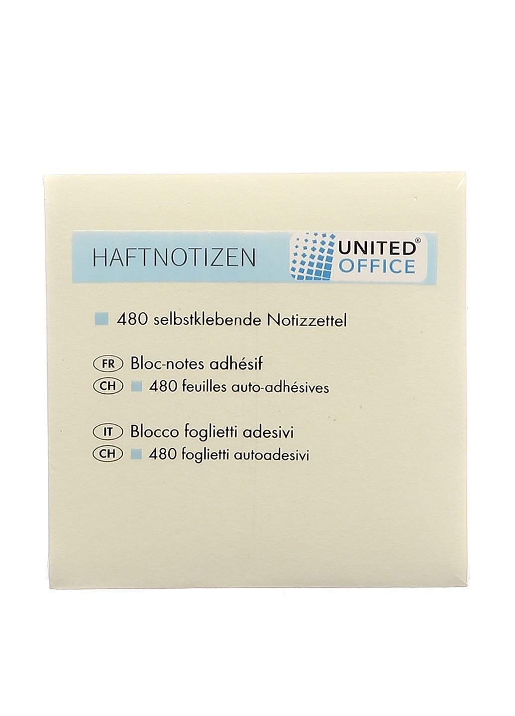

Стикеры для заметок на клеевой основе UNITED OFFICE желтый K02-110071