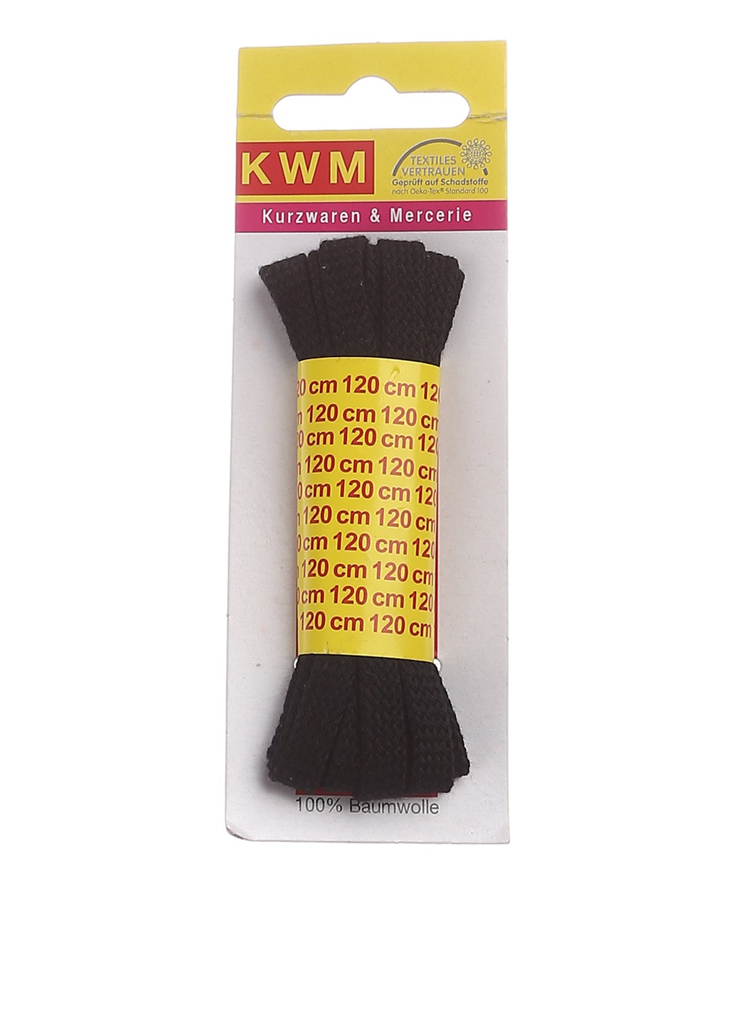 

Шнурки для обуви 120 см KWM черный K03-110063