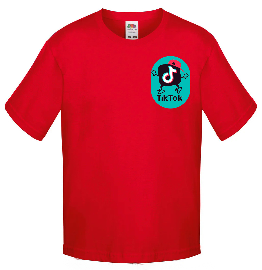 

Футболка хлопковая Fruit of the Loom Tik tok Красный 116 см SKTT1M116