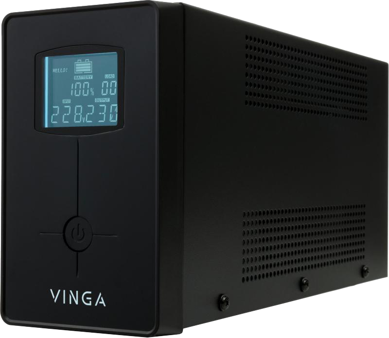 

ДБЖ Vinga LCD 600VA USB Shuko Metal Case (VPC-600MU)