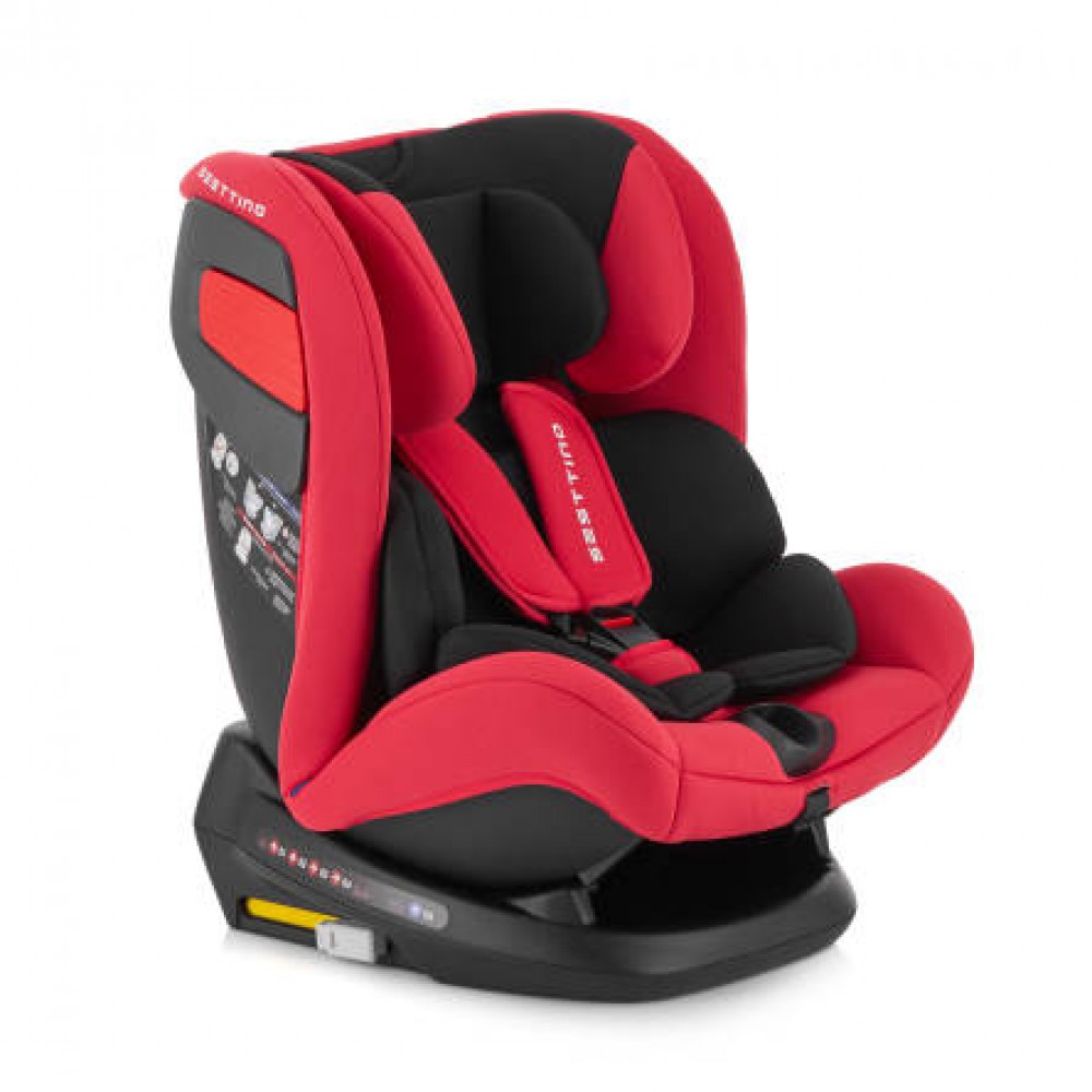 

Автокресло Sesttino Route Красный/Черный группа 0+/1/2/3 (0-36 кг) с системой ISOFIX + ремень TopTether