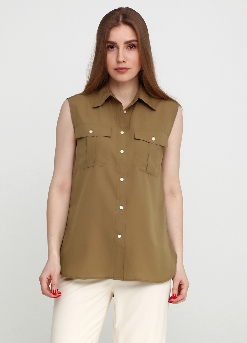 

Блуза RALPH LAUREN  оливковая, Блуза RALPH LAUREN S оливковая