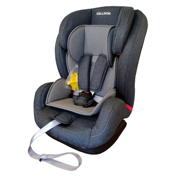 

Автокресло Welldon Encore система фиксации Isofix 5-точечные ремни безопасности/3 позиции наклона спинки графитовый с серым AFK BS07-TT95-001