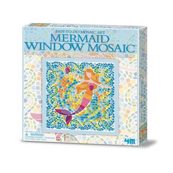 

Набор для творчества 4M Мозаика на окно Русалка развивающий пластик разноцветный AFK (00-04565)