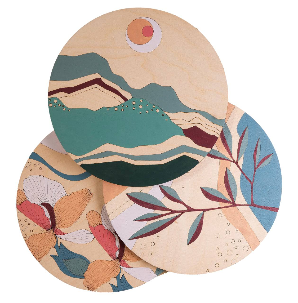 

Набір дерев'яних панно за номерами Зробив Тато ROZ042022