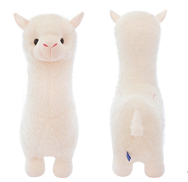 

Мягкая игрушка Альпака плюшевая Alpaca Plush Белый 45 см